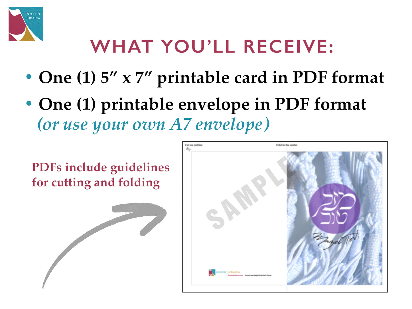 Printable Mazel Tov card for Bar/Bat/B-mitzvah, blue, Instant Download PDF, 5 x 7 card with printable envelope, digital download,